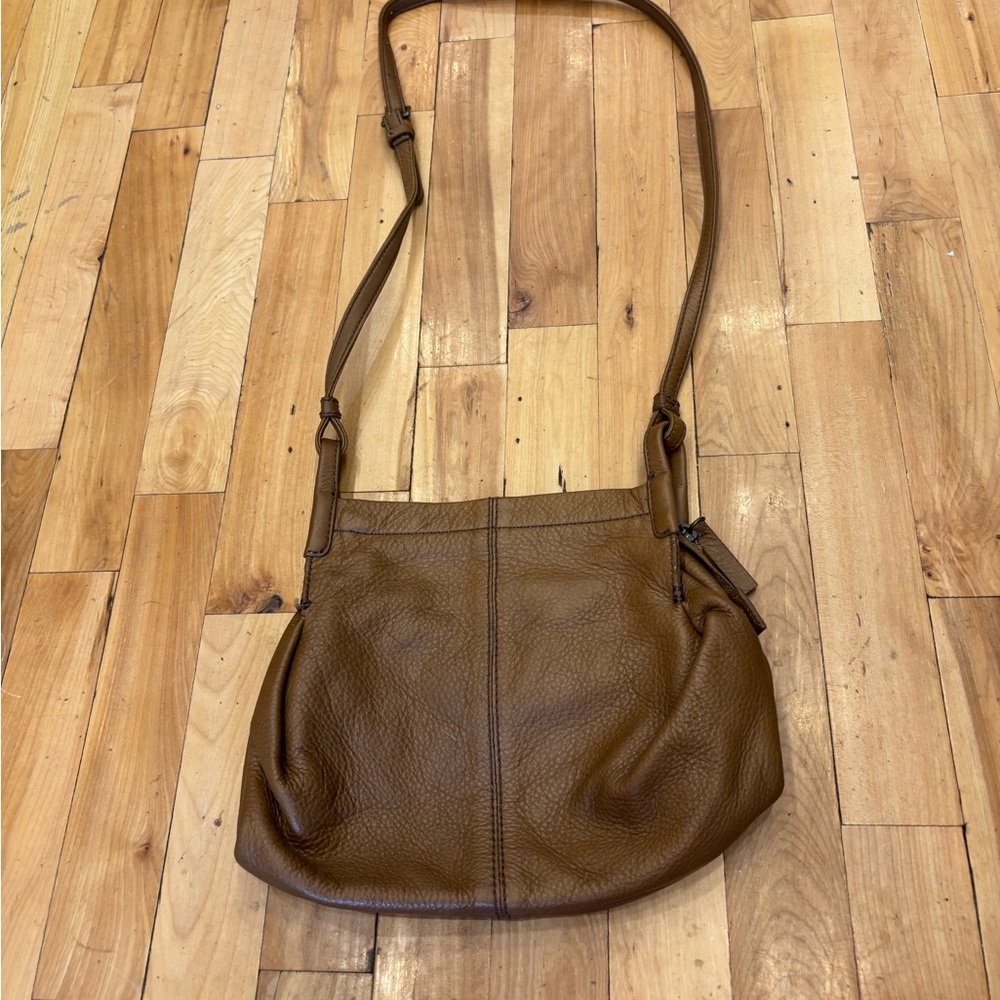 J.Jill Brown Leather Shoulder Bag